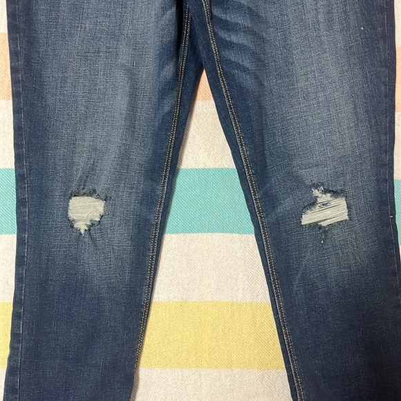 Old Navy slightly distressed Rockstar super skinny high rise jeans size 16 tall. - Picture 4 of 14